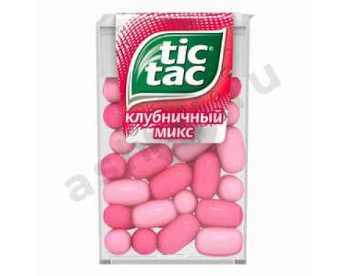 Драже ТИК ТАК клубничный микс 16г