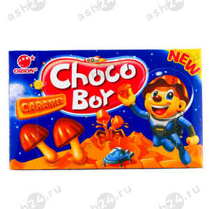 Сладости Печенье CHOCO BOY карамель 45г коробка
