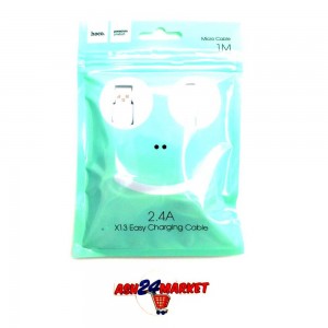 Моб. аксессуары Кабель HOCO X13 Micro 1м белый