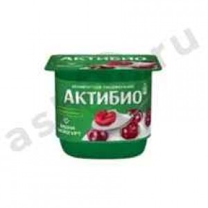 Молочные продукты Йогурт АКТИБИО вишня 130г стакан
