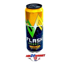 Энергетик FLASH ENERGY манго 0,5л ж/б