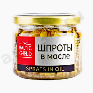 Бакалея Консервы Шпроты BALTIC GOLD 165г с/б