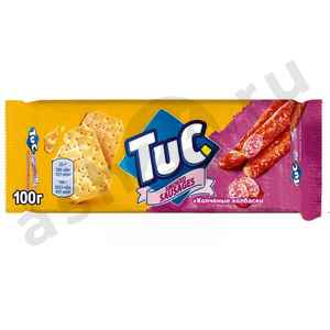 Сладости Крекер ТУК копченые колбаски 100г