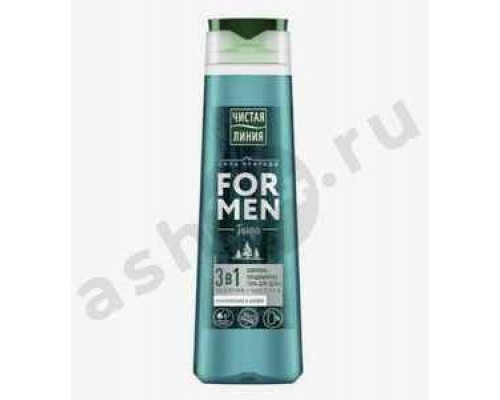 Химия Шампунь ЧИСТАЯ ЛИНИЯ for men 3в1 400мл