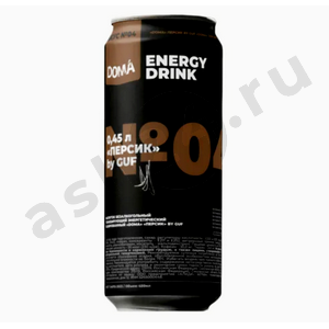 Напитки Энергетик DOMA персик 0,45л ж/б