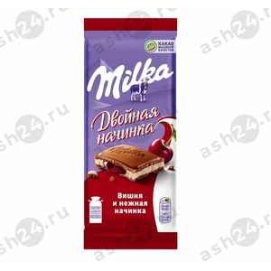 Сладости Шоколад МИЛКА вишня нежная начинка 80г