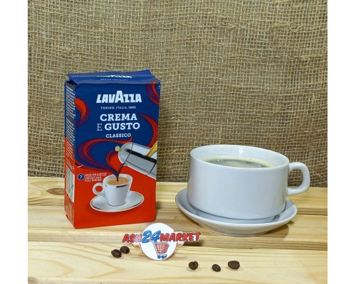 Кофе LAVAZZA крем густо молотый 250г в/у