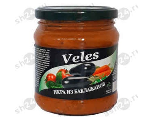 Бакалея Консервы Икра баклажанная VELES 480г с/б