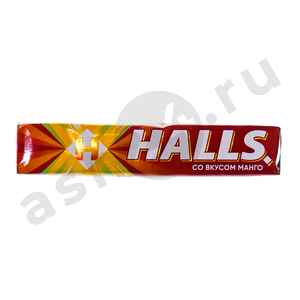 Сладости Леденец HALLS манго