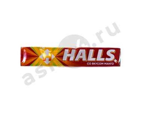 Сладости Леденец HALLS манго