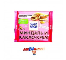 Шоколад РИТТЕР СПОРТ миндаль и какао-крем 100г