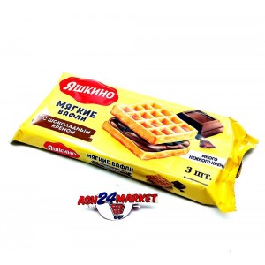 Вафли мягкие ЯШКИНО с шоколадным кремом 120г