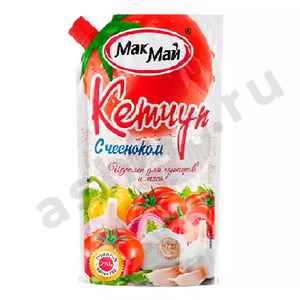 Бакалея Кетчуп МАК МАЙ с чесноком 270г м/у