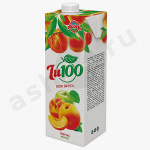 Напитки Сок JU100 персик-яблоко 0,95л т/п