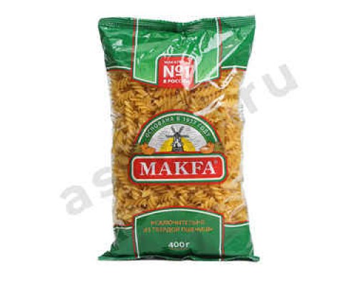 Бакалея Макаронные изделия МАКФА спирали 400г