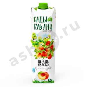 Напитки Сок САДЫ КУБАНИ персик-яблоко 1л т/п