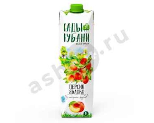 Напитки Сок САДЫ КУБАНИ персик-яблоко 1л т/п