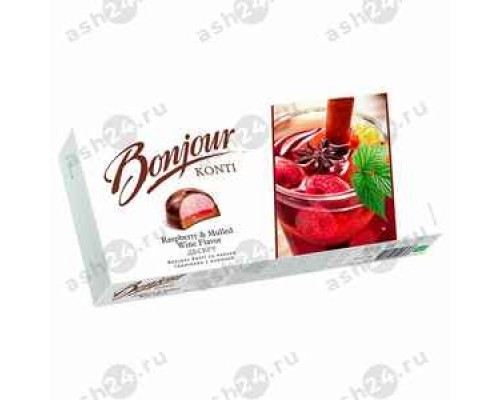 Десерт BONJOUR глинтвейн с малиной 232г коробка
