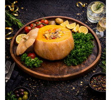 Тыква запеченная с мясом и овощами (от 3кг)