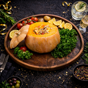 Тыква запеченная с мясом и овощами (от 3кг)