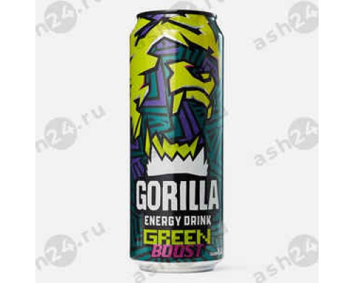 Напитки Энергетик GORILLA green boost 0,45л ж/б (4201)