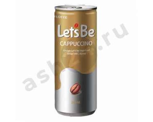 Напитки Кофе LETSBE cappuccino 240мл ж/б (6581)