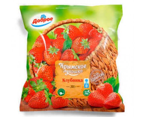 Полуфабрикаты Клубника КРЫМСКОЕ ЛУКОШКО 300г