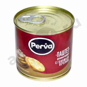 Бакалея Консервы Паштет PERVA говяжья печень 250г ж/б