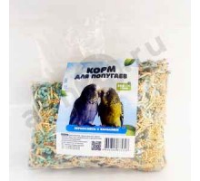 Корм для попугаев зерносмесь с кальцием 500г