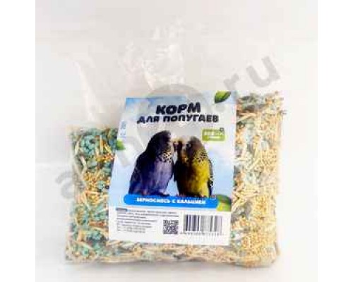 Корм для попугаев зерносмесь с кальцием 500г
