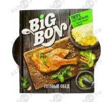 Пюре БИГ БОН по-домашнему с кусочками тушеной курицы 110г