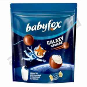 Сладости Конфеты BABYFOX galaxy молочная начинка 130г