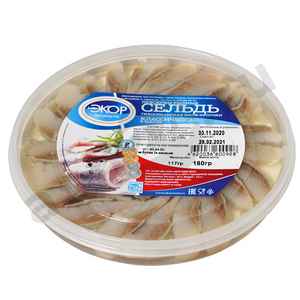 Сельдь ЭКОР классическая 180г (круглая)