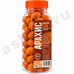 Снеки Арахис шашлык 100г (бутылка)
