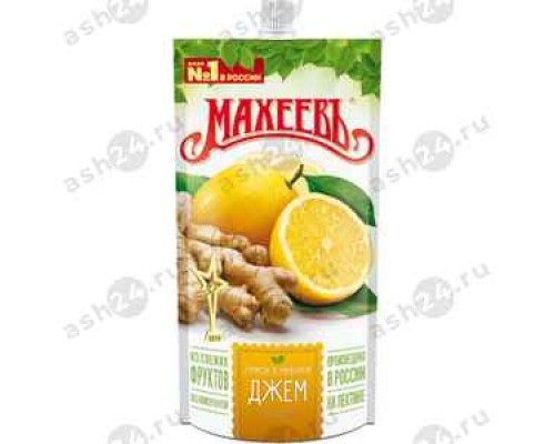 Бакалея Консервы Джем МАХЕЕВЪ лимон с имбирем 300г м/у