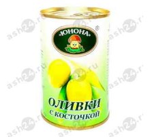 Консервы Оливки ЮНОНА б/к 300г ж/б