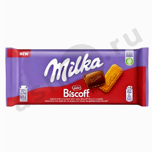 Сладости Шоколад МИЛКА biscoff 90г