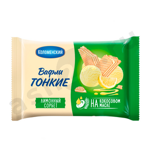 Сладости Вафли КОЛОМЕНСКИЕ лимонный сорбет 100г