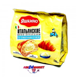 Круассаны ЯШКИНО со сливочным кремом 180г