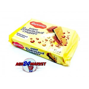 Сладости Сэндвич ЯШКИНО вафельный шоколадный 180г