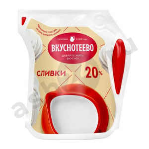 Молочные продукты Сливки ВКУСНОТЕЕВО 20% 250г кувшин