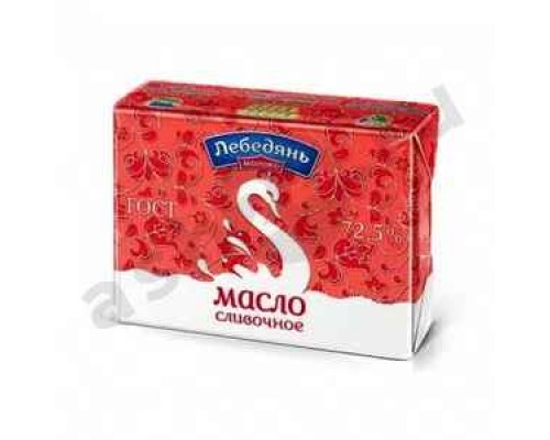 Молочные продукты Масло сливочное ЛЕБЕДЯНЬ 72,5% 180г