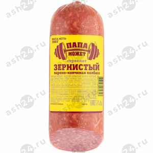 Мясные изделия Колбаса ПАПА МОЖЕТ сервелат зернистый 350г (штука)