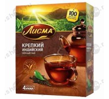 Чай ЛИСМА черный крепкий  100пак