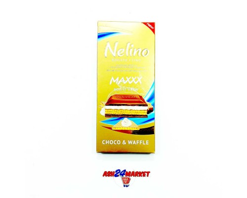 Шоколад NELINO молочный с вафлями 80г