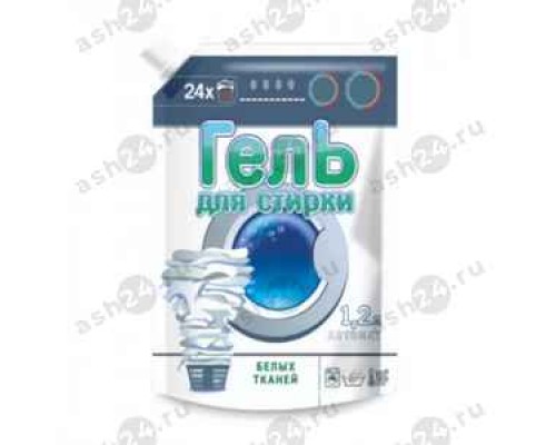 Гель для стирки ВЕСТАР белых тканей 1,2л м/у