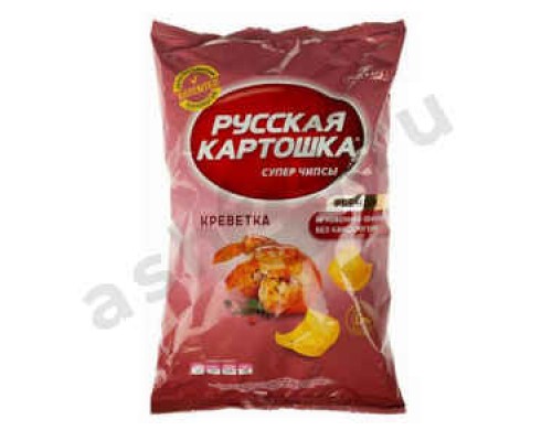 Чипсы РУССКАЯ КАРТОШКА креветка 80г
