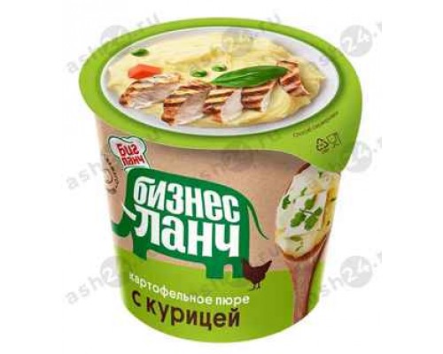 Бакалея Пюре картофельное БИЗНЕС ЛАНЧ курица 40г стакан