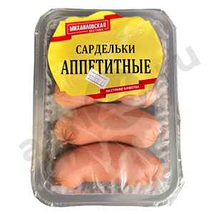 Сардельки ТМ МИХАЙЛОВСКАЯ ЗАСТАВА аппетитные (штука)