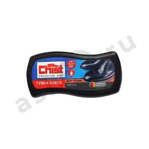 Губка-блеск для обуви CHIST черная